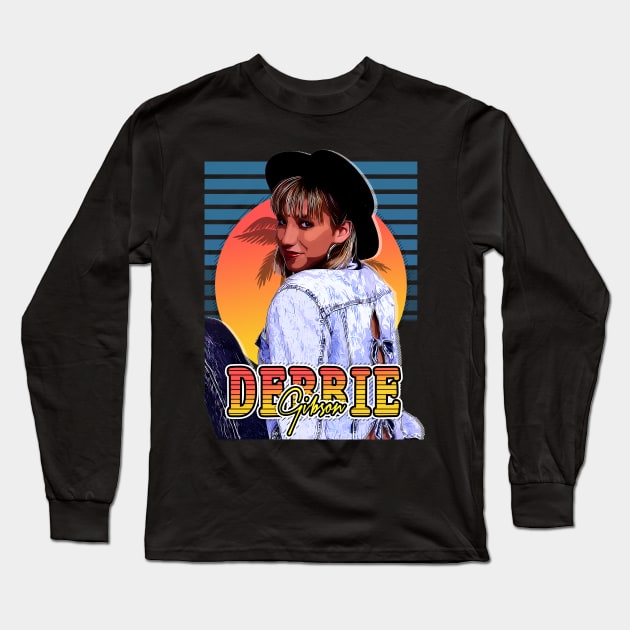 Retro Flyer Style Debbie Gibson Fan Art Long Sleeve T-Shirt by Now and Forever